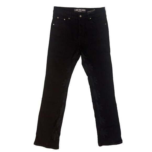 Lost Shadows Shdws Jeans Denim Flare Black Size 32
